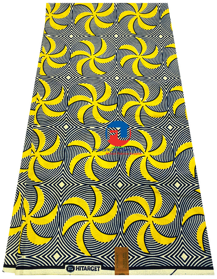 Veritable Wax Block Prints - Yellow, Off-White, Black, Blue
