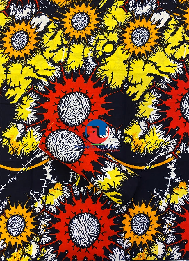 Phoenix Hi-Target Guaranteed Wax Block Prints- Floral- Multi-Color
