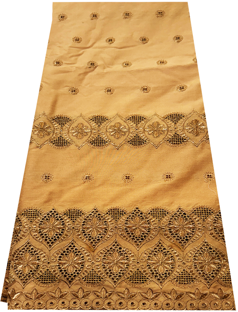 High End Super Quality Swiss Voile Lace 100% Cotton Lace - Bronze