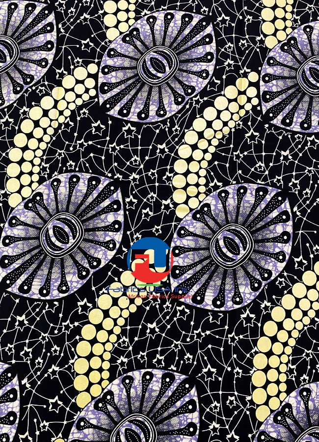 Super VIP Dutch Metallic Gold Wax Ankara Print- Gold, Dark-blue, Cream,Gray,Burgundy,Black