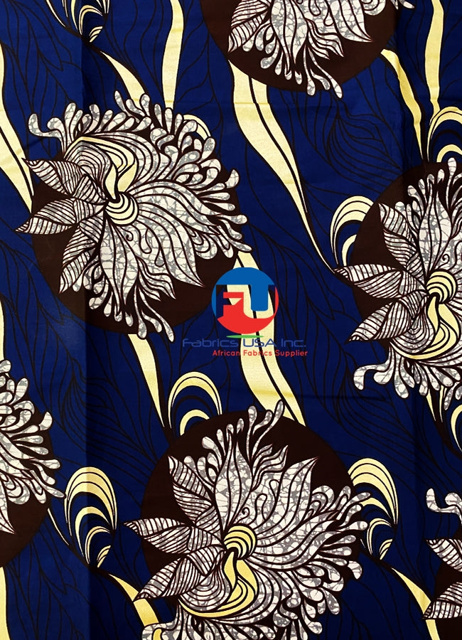 Veritable Super Wax Metallic Gold Print- Dark-Blue, Gray,Burgundy