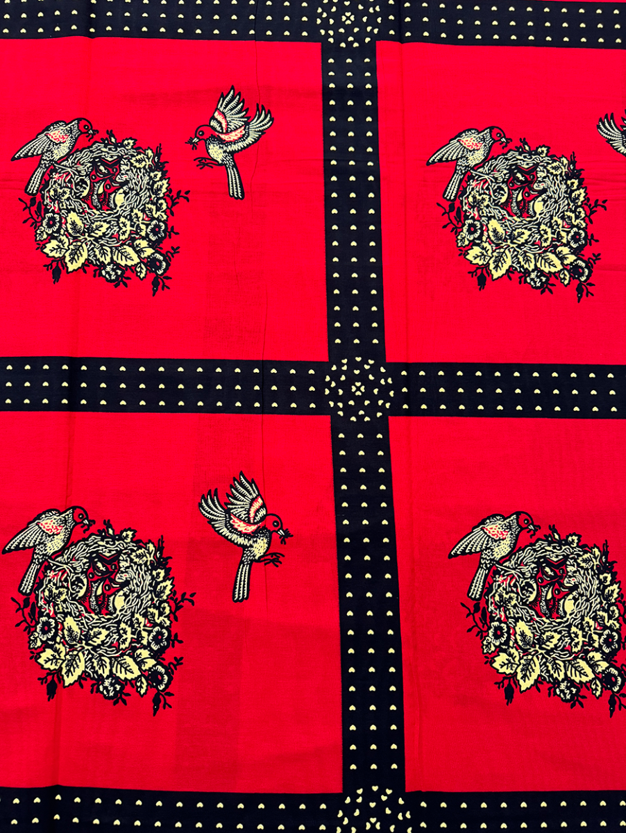 Veritable Block Prints Collection Wax- Red, Black and Light- Gold