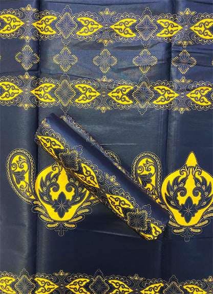 Ankara Super Java Polished-Black , Dark-Blue, Golden Yellow