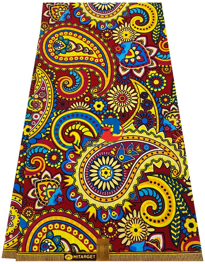 Exclusive Design African Wax Print, -Multi-Color
