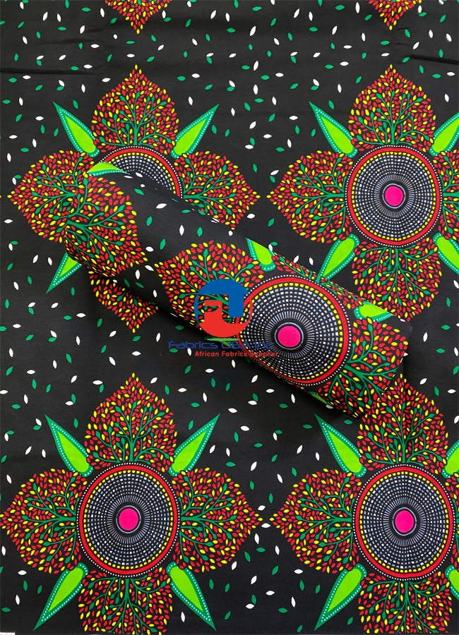 Ankara Wrapper Exclusive Design African Wax Print- Multi-Color