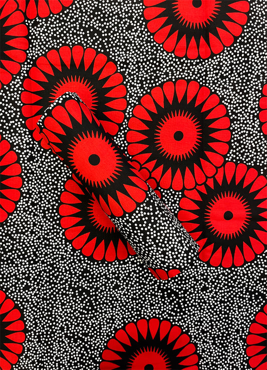 Veritable Block Prints Super Exclusive Wax- Red, Black, White
