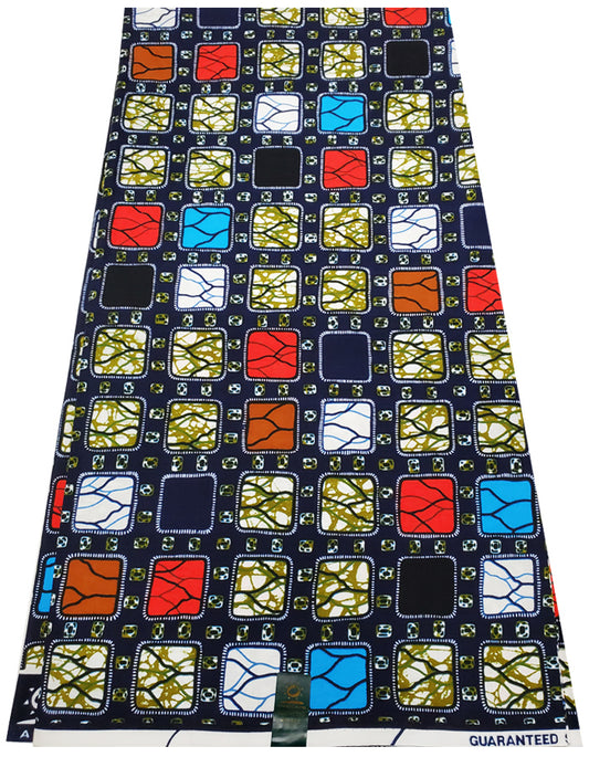 Veritable Super ABC Ghana Wax Print- Multi-Color