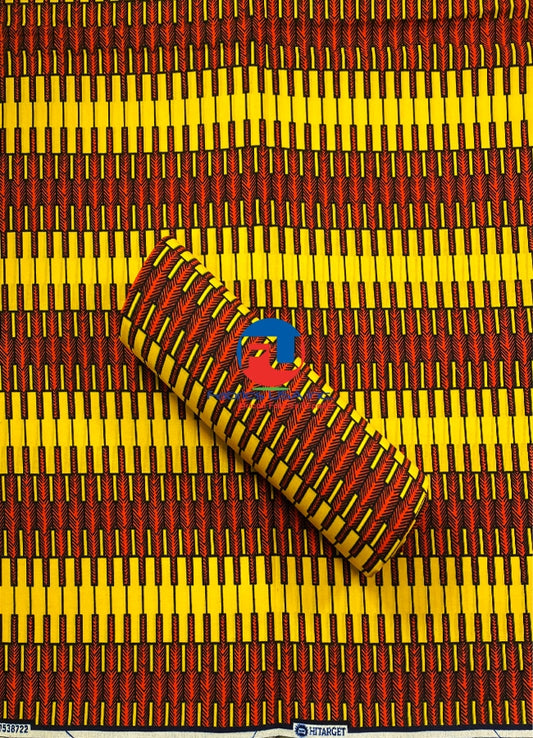 Tribunal Design Ankara Print- Orange, Black, Yellow,