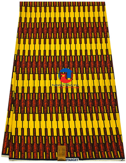 Tribunal Design Ankara Print- Orange, Black, Yellow,