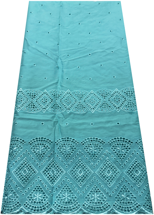 Cotton Dry Lace Swiss Voile Lace-Mint-Green