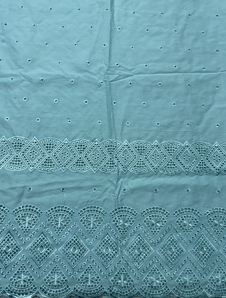 Cotton Dry Lace Swiss Voile Lace-Mint-Green