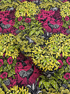 Super Wax Ankara Print Fabric- Chicken Farm-Pink