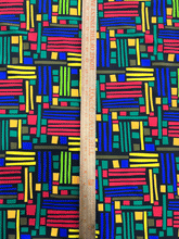 Load image into Gallery viewer, Super Quality Custom Design African Print in Stretch Fabric Multicolor
