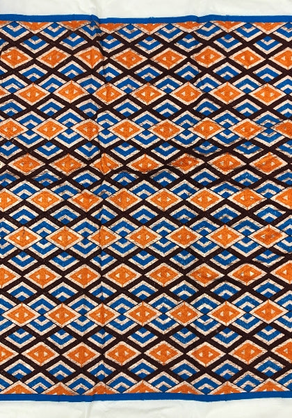 Meba Wo Abrokyere-Kente; Orange, Blue, Choco Brown