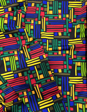 Load image into Gallery viewer, Super Quality Custom Design African Print in Stretch Fabric Multicolor
