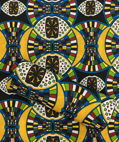 Ankara Wrapper Exclusive Design African Wax Print- Multi-Color