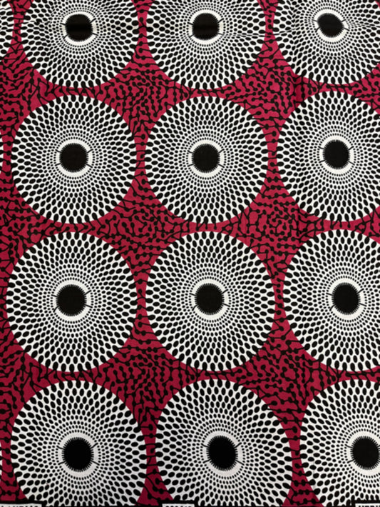 Circle/Disc Exclusive Design in Pink White Black